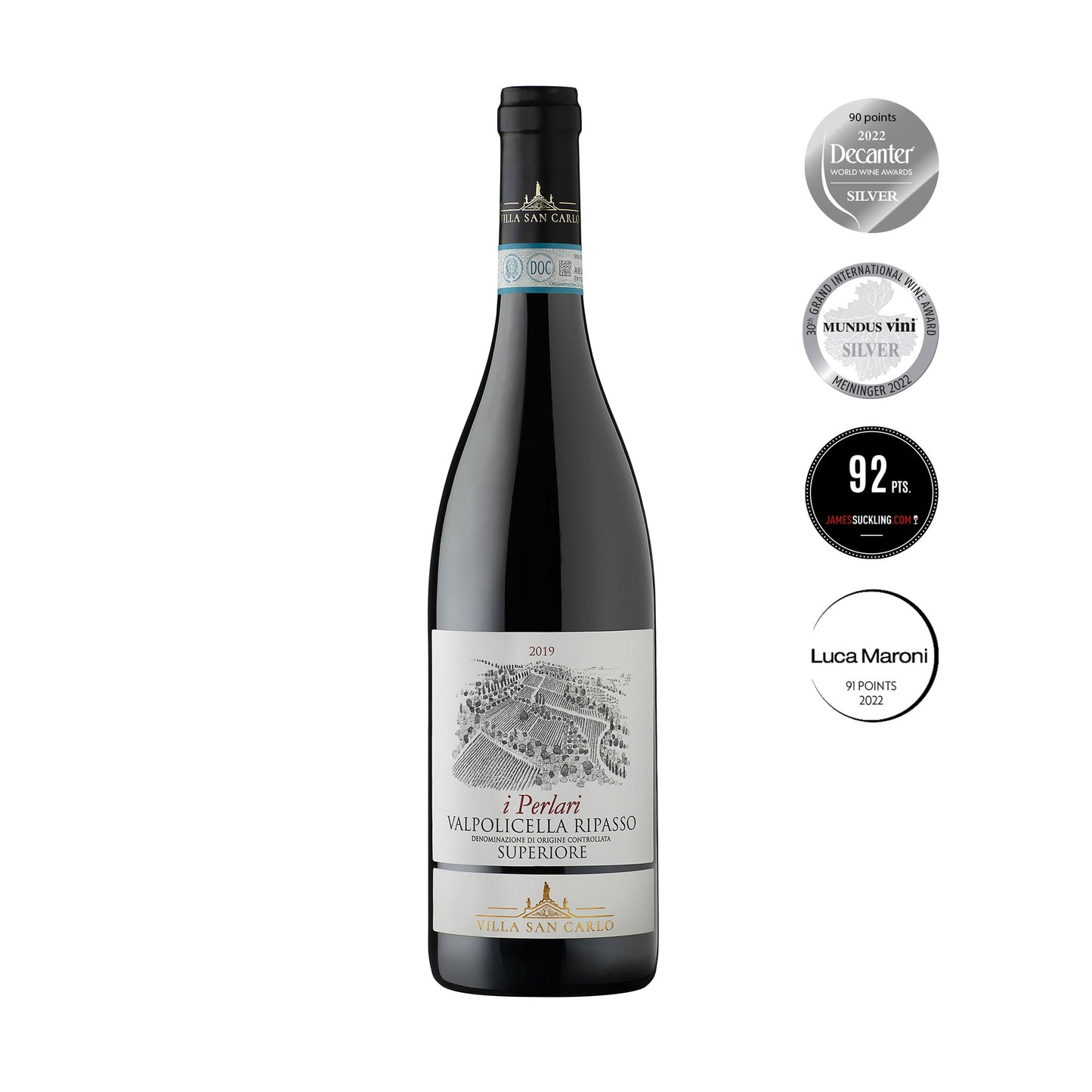 Villa San Carlo Valpolicella Ripasso Superiore-DOC-2019 Italian Red Wine Veneto