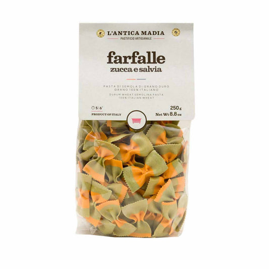 L'Antica Madia Farfalle 250g - Pumpkin and Sage - Frankies Pantry and Cellar