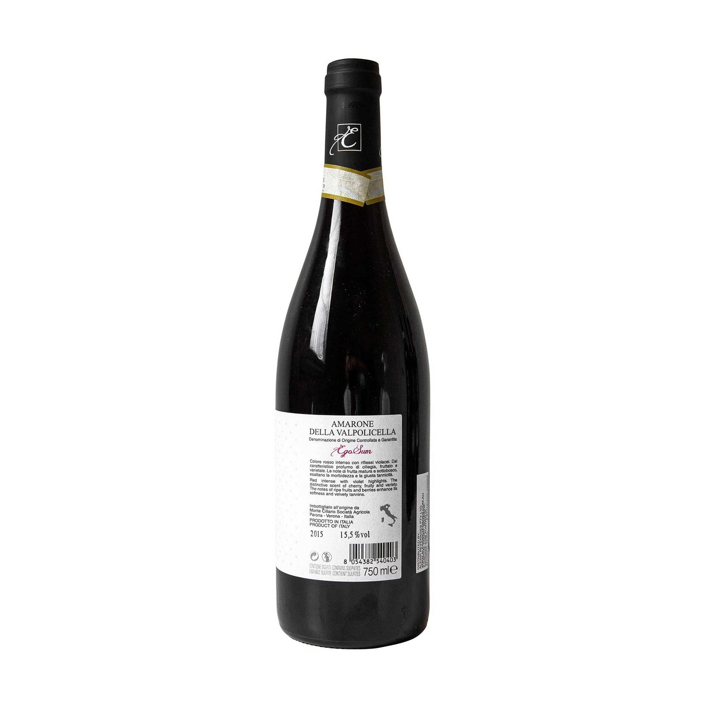 Monte Cillario Amarone DOCG “Egosum” 2015 - Frankies Pantry and Cellar