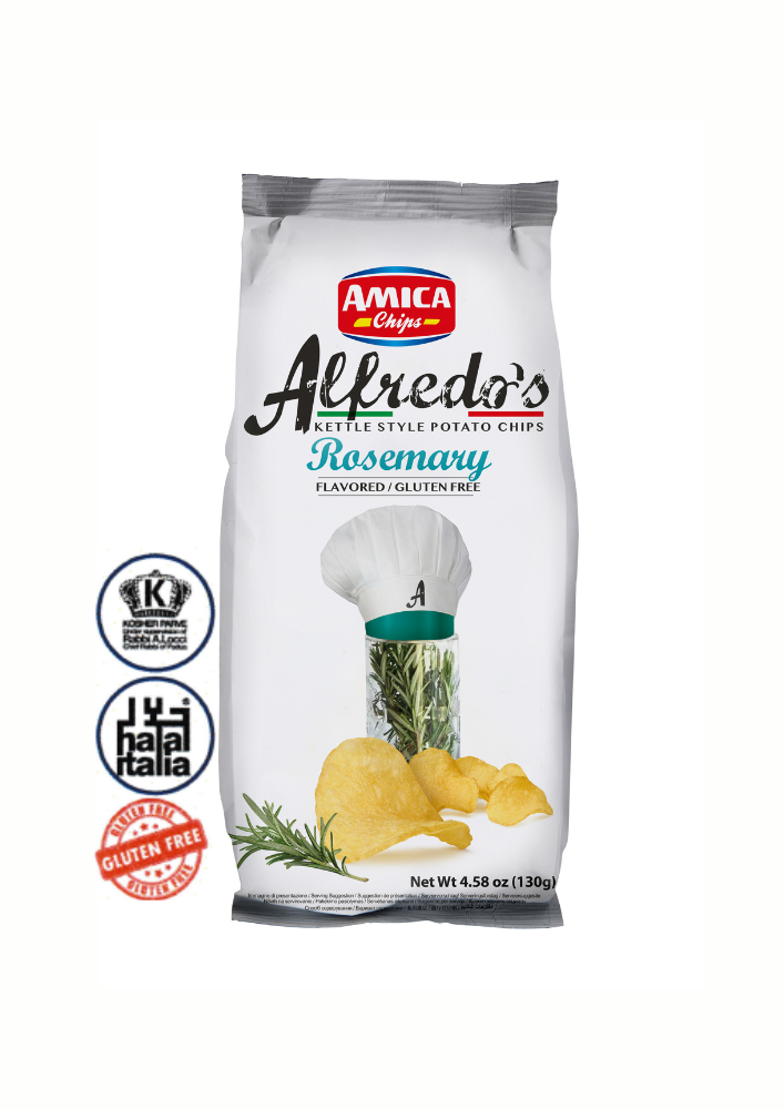 Amica Chips Alfredo's  - Rosemary 130g -Frankies Pantry and Cellar