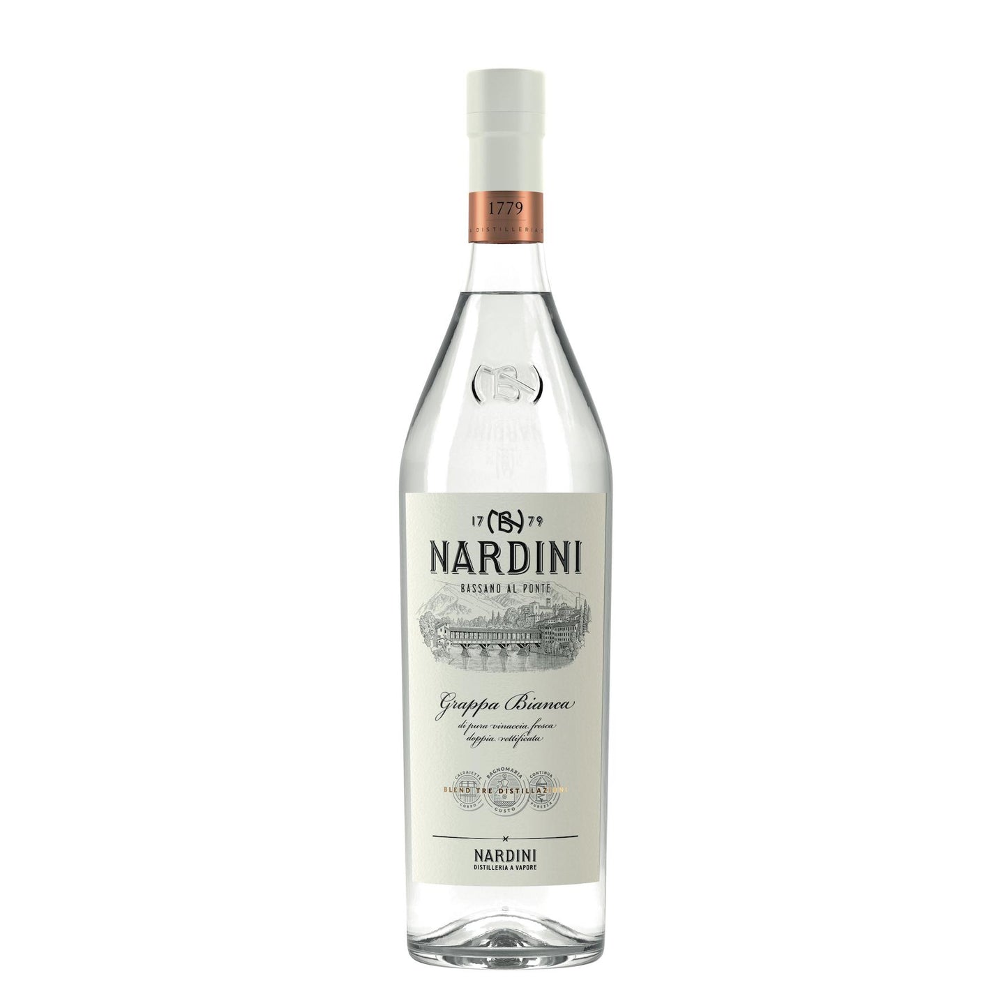 NARDINI Grappa Bianca 700ml - Frankies Pantry and Cellar