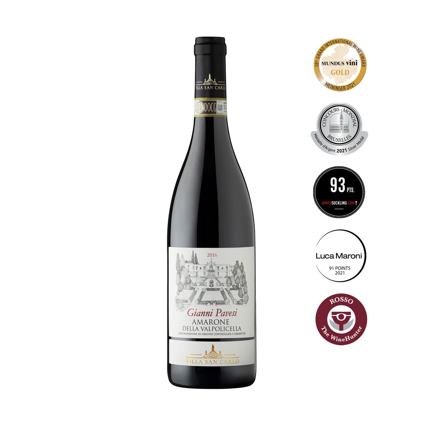 Villa San Carlo Amarone Della Valpolicella DOCG 2016 - Frankies Pantry and Cellar