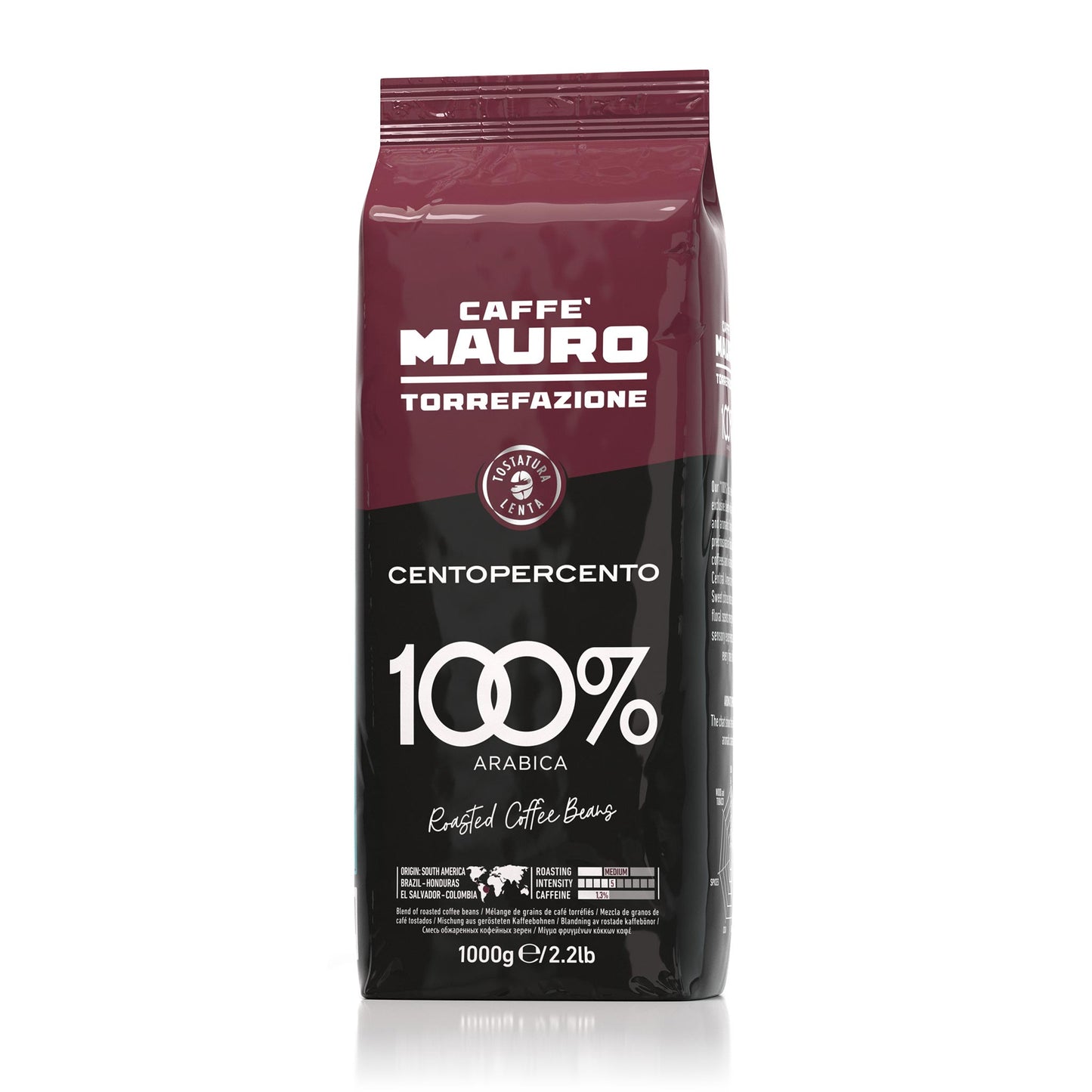 Caffe Mauro Centopercento 100% Arabica - 1kg Beans