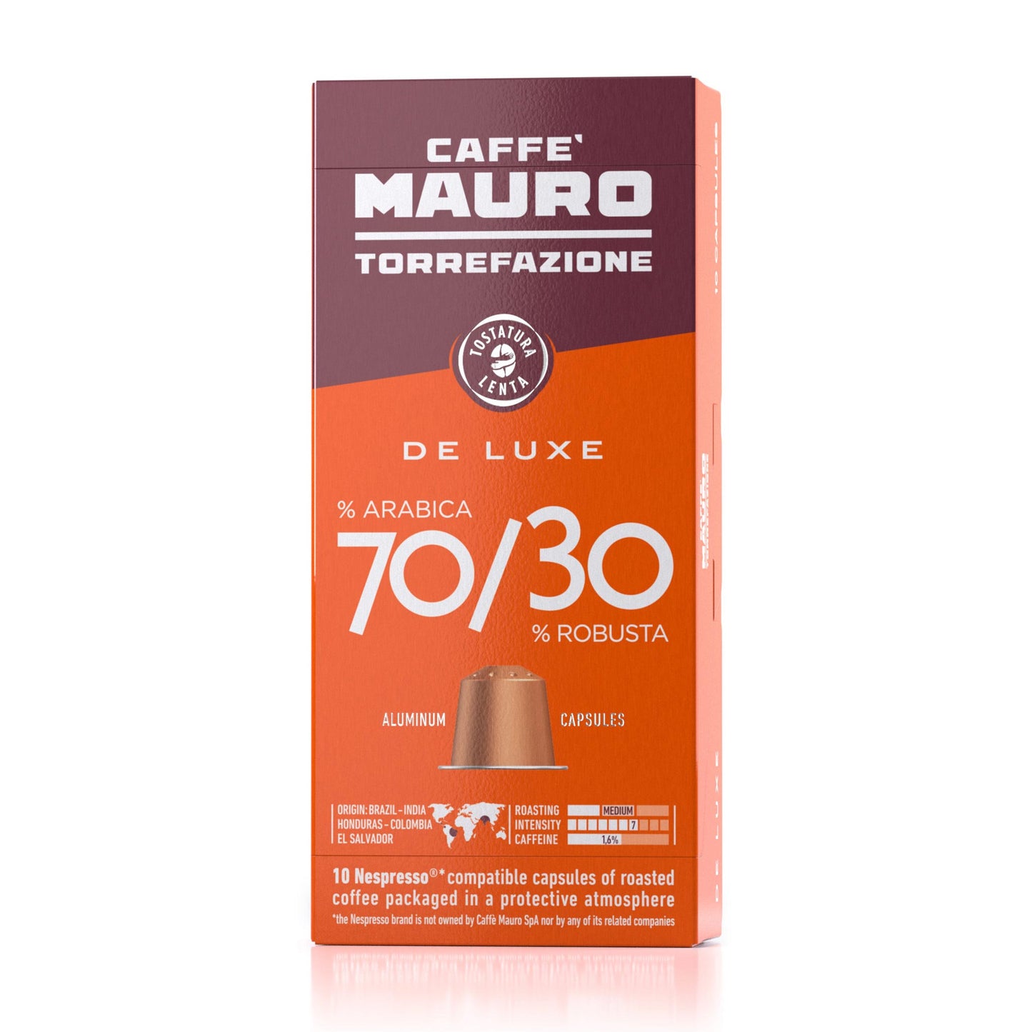 Caffe Mauro De Luxe 70% Arabica / 30% Robusta - Nespresso Pods