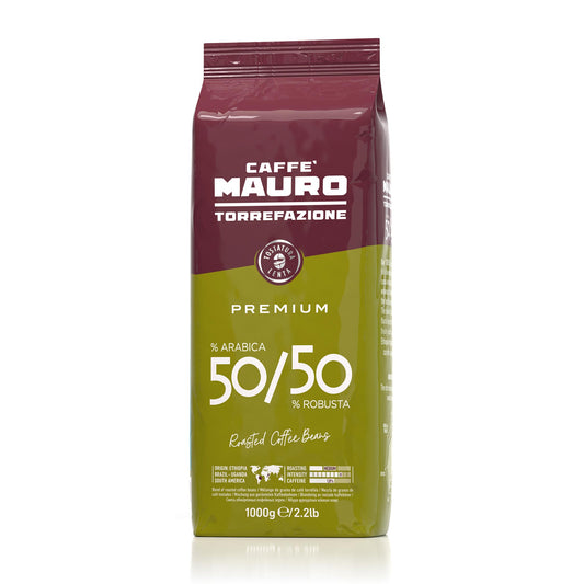 Caffe Mauro Premium 50% Arabica / 50% Robusta - 1kg Beans - Frankies Pantry and Cellar