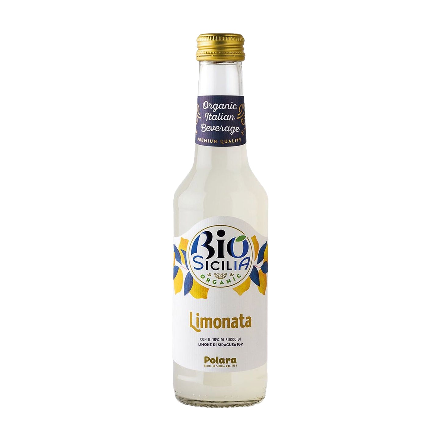 Polara Bio Sicilia Organic Soft Drink 4x 275ml - Limonata